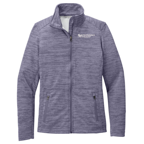 Northwestern Medicine Women's Full-Zip Digi Stripe Fleece Jacket Thumbnail