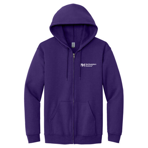 Northwestern Medicine Heavy Blend Full-Zip Hoodie Sweatshirt Thumbnail
